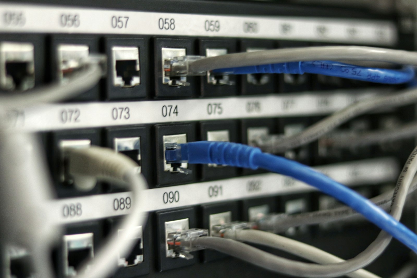 Backlinks kaufen: blaues Netzwerkkabel als Sinnbild für Verbindungen zwischen Websites